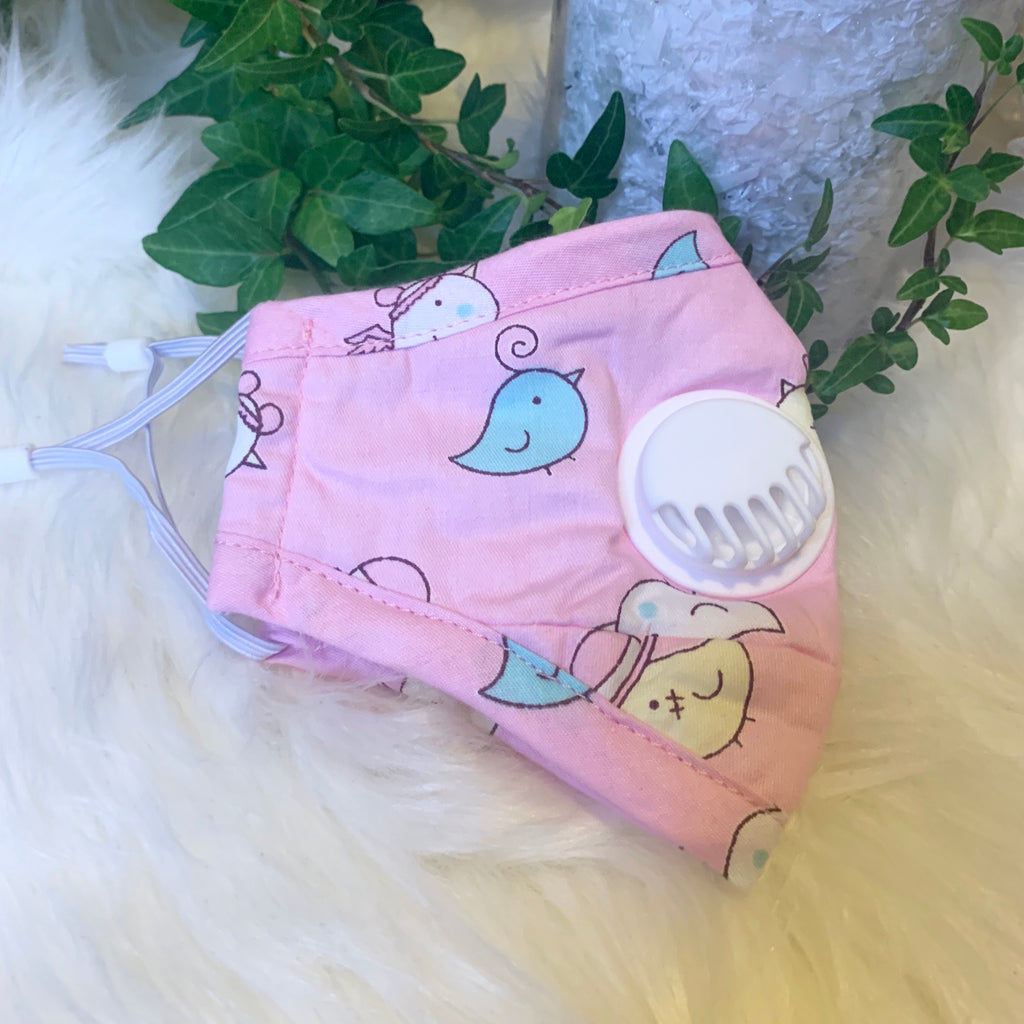 Washable KIDS Face Masks with (1) FREE pm 2.5 filters | Ships Next Day USA