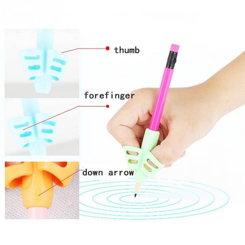 6pcs/Set Children Kids Pencil Grip Holder Tools Writing Aid Grip
